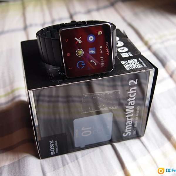 Sony smart watch 2 黑色鋼帶冇花