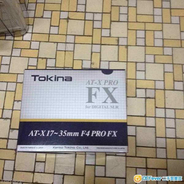 出售 Tokina AT-X 17-35 F4 Pro FX (Nikon mount)
