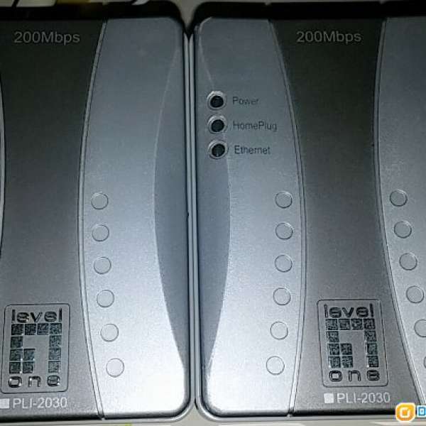 levelone 200mbps homeplugs 2 pcs