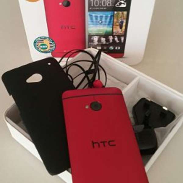 HTC M7 32G RED 紅色 行貨 95% 超新靓機