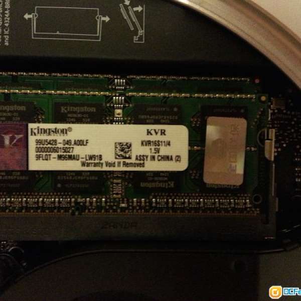 Notebook Ram DDR3 4GB x 2 (Mac Mini 2012 適用)
