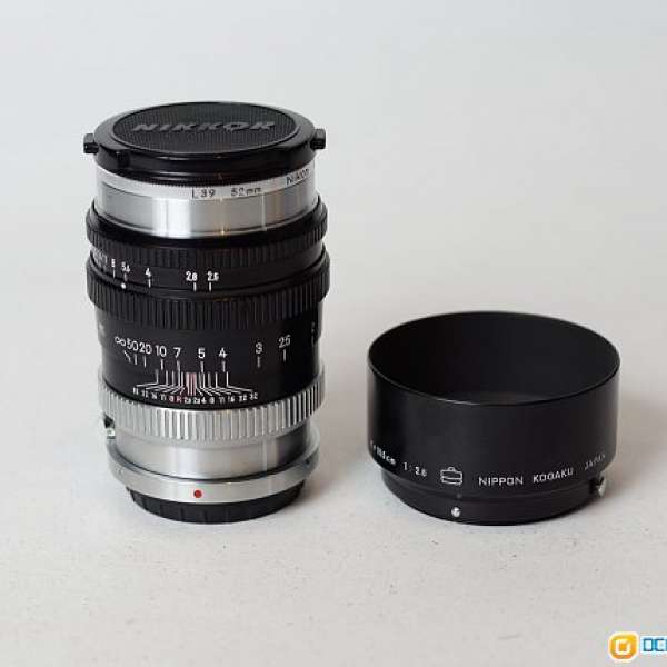 Nikon 10.5cm 105mm f/2.5 Nippon Kogaku Japan Nikkor-P (S MOUNT)