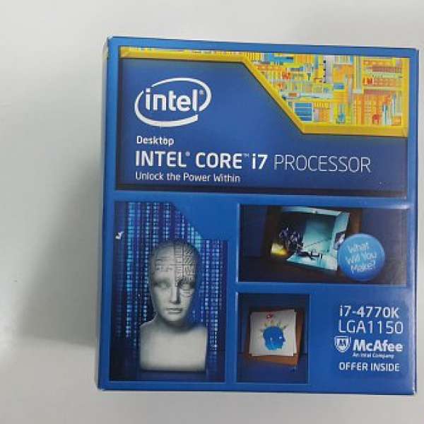 全新 i7-4770K CPU 購於美國