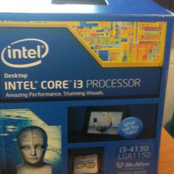 Intel i3-4130 CPU (3.4GHz/LGA1150/雙核四線)