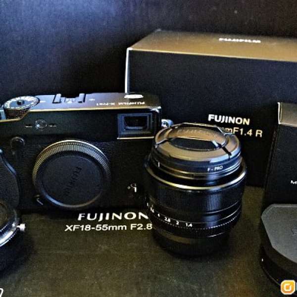 [FS]近全新 Fujifilm X-pro 1+XF 35mm F1.4R+M mount adapter Full packing