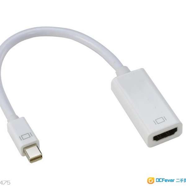 Apple Macbook 專用 Mini DVI to HDMI Cable, 99% New!