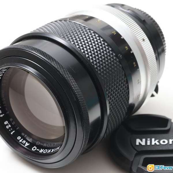 Nikon Nikkor Q 135mm f2.8 (non-AI ) 大光圈大鏡徑人像鏡   銳利色潤  95新   銀...