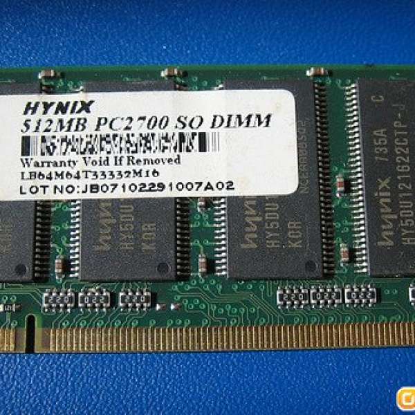 HYNIX DDR-333(PC2700) 512MB RAM (for Notebook)