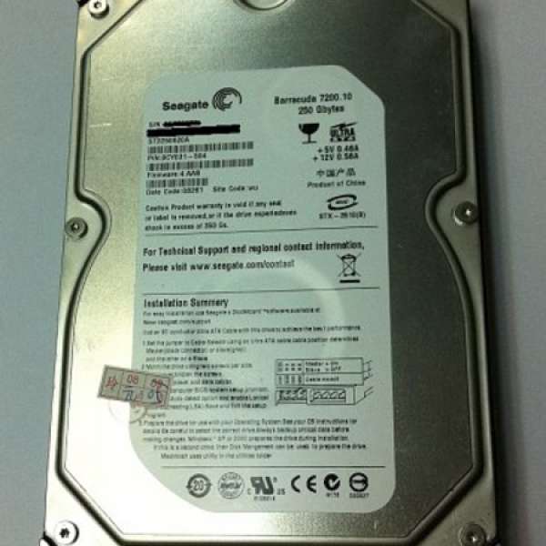 Seagate 250GB 3.5" IDE HDD