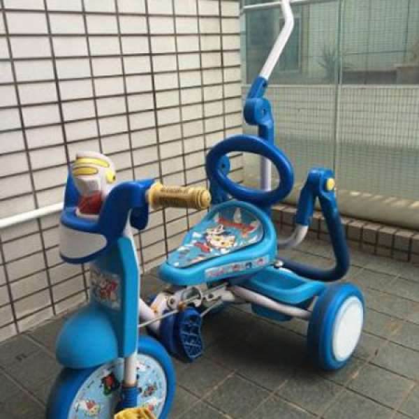 咸蛋超人 三輪車 兒童單車 手推可折疊摺合單車