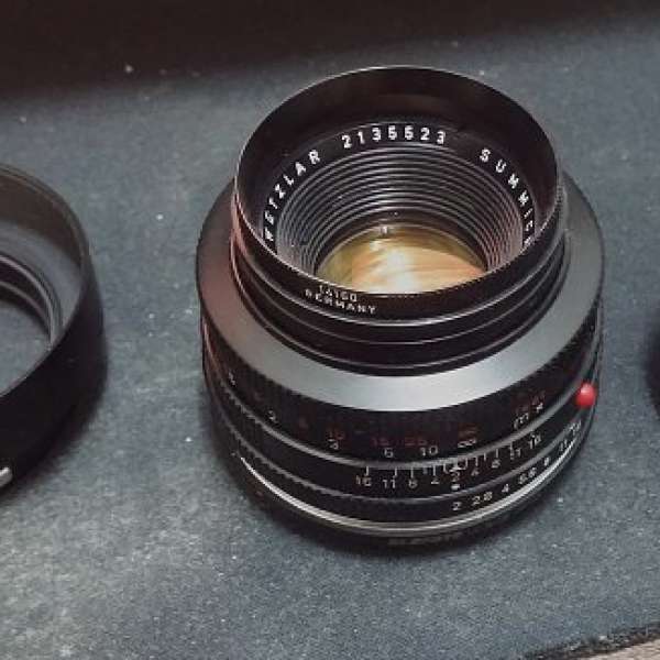 非常稀有 95%新 LEICA R 50mm f/2 紅赤特別版+黃金Coating (Canon)