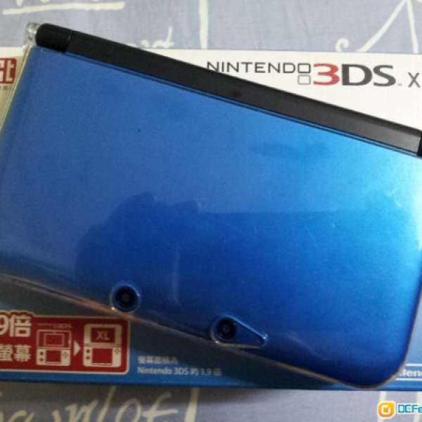 90%新港版任天堂 3DS XL藍黑.(請留意是港版.)