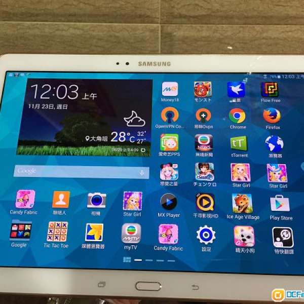 出讓!!96%samsung Galaxy Tab S T800 白金行貨 16GB內存 wifi 版！保養到2015年七月