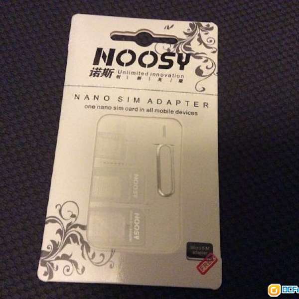 全新 nano micro sim adapter 卡套 轉換器 一套三件連卡針