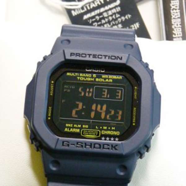 G-SHOCK GW-M5610NV-2JF 日本版 海軍藍 太陽能電波6局