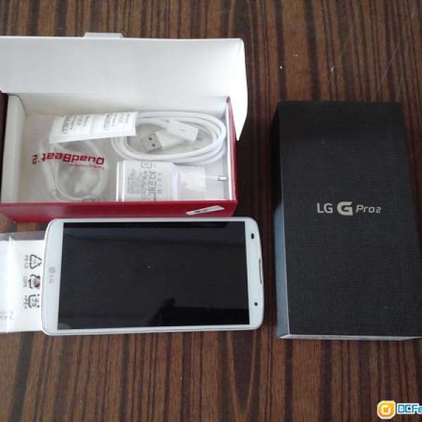 D838 LG g pro2D正台水，全套配件未開過，99%new，完全冇花，玻璃貼，白色32G 3G r...