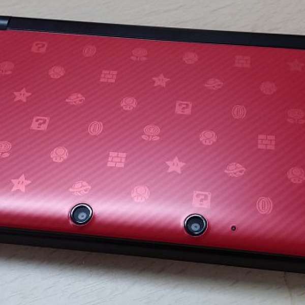 賣95%新: 日版 舊3DSLL 紅色暗花 孖寶兄弟 特別版機 /送PM紅藍寶石特別體驗版!!