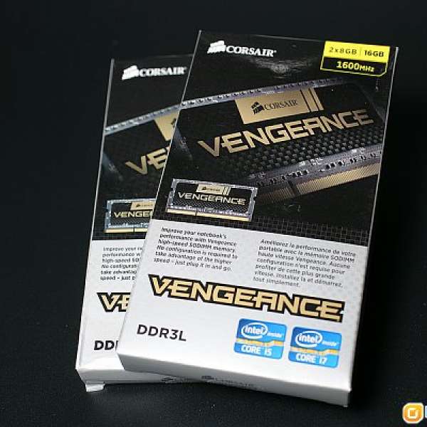 [iMac加爆Ram]全新Corsair Vengeance復仇者 DDR3L 16GB Kit超低廷遲 MacbookPro min...