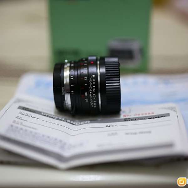 出售物品: Voigtlander 褔倫達 Nokton Classic 40mm f1.4 SC Lens VM Leica M moun