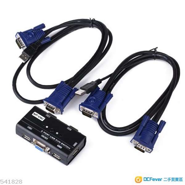 全新 MT-VIKI 2 PORT USB按鍵KVM切換器 x 3