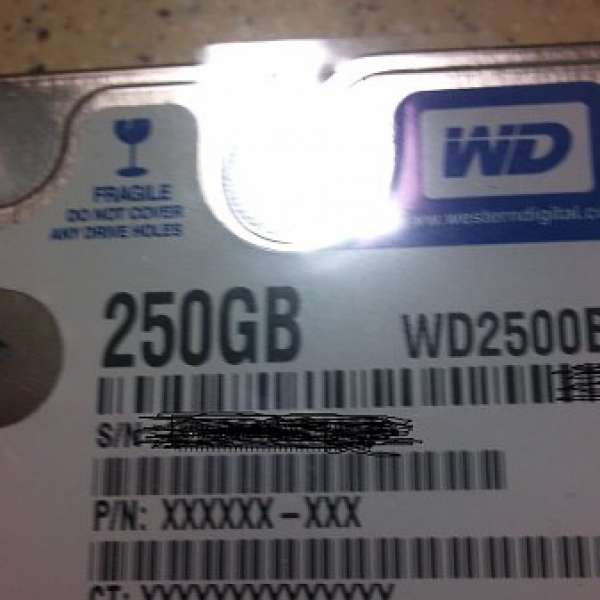 Western Digital 250G 2.5" Notebook Hard Disk