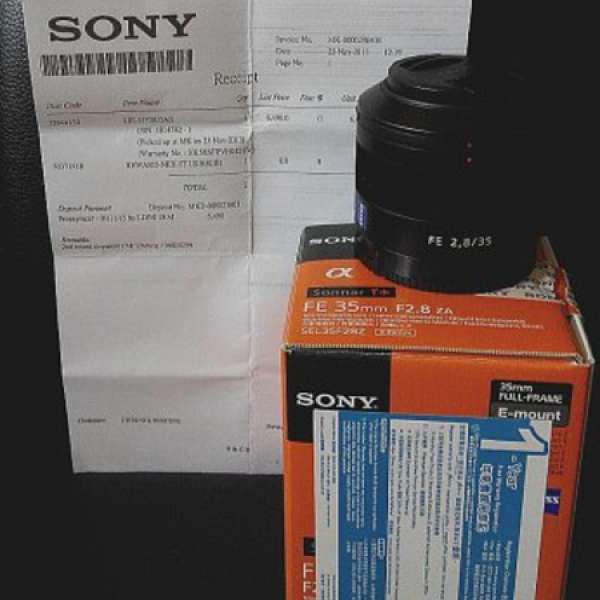 Sony FE 35 F2.8 Zeiss SEL35F28Z E-mount