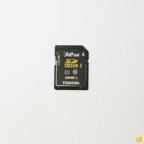 ！！！超值！！！Toshiba 32GB Class 10 SDHC USH-1 記憶卡