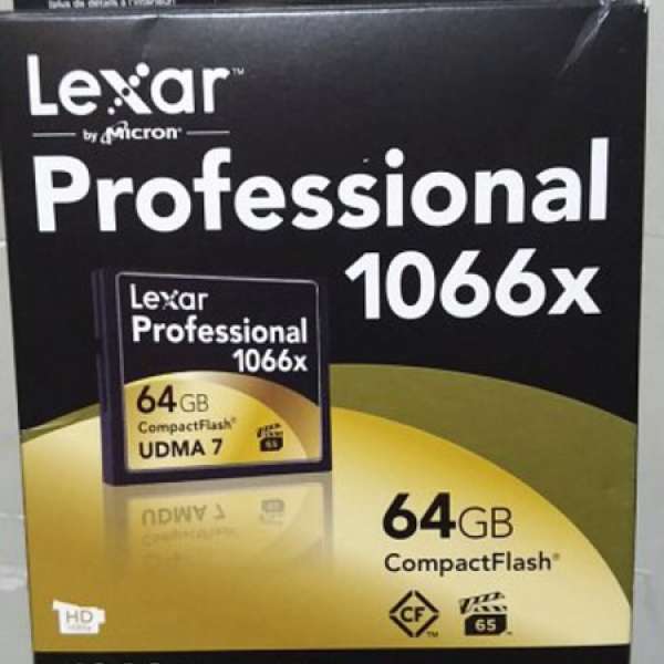 全新 Lexar 64GB Professional 1066x Compact Flash Memory Card 水貨