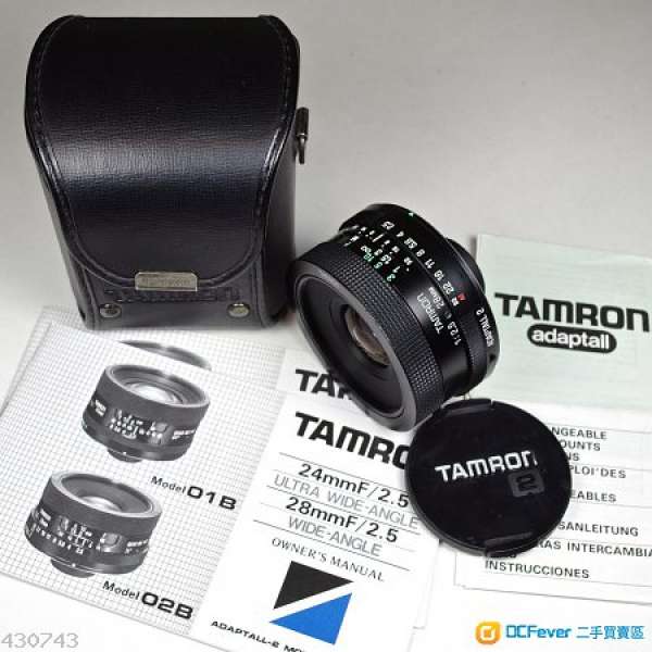 騰龍手動廣角 Tamron 28mm f/2.5 Adaptall（Nikon, Canon FD, Konica）