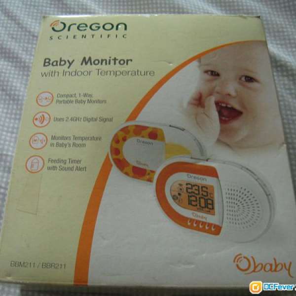 8成新Oregon Scientific Baby Monitor with Indoor Temperature 嬰兒監護器