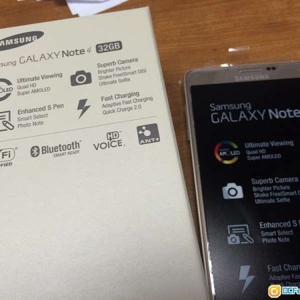 100%全新 - Samsung Galaxy Note 4 金色 Bronze Gold 32GB