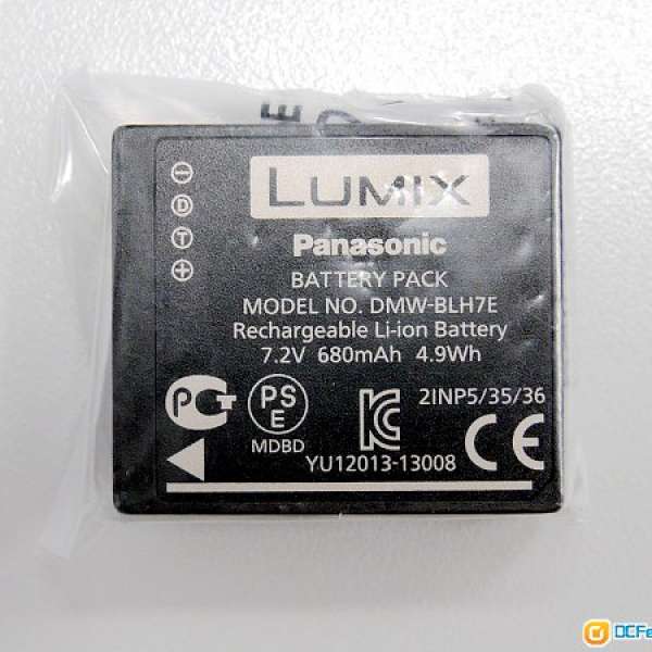 全新 GM1 原裝電池  Panasonic DMW-BLH7E (GM1 , GM1S ,GM5 合用)