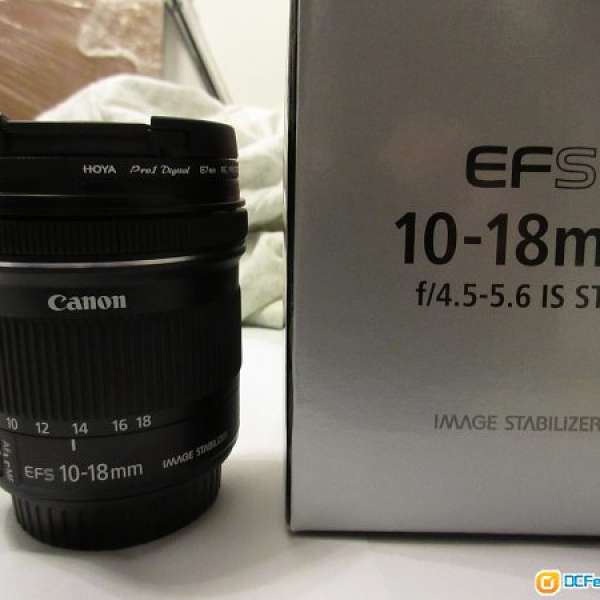 Canon EF-S 10-18mm f/4.5-5.6 IS STM 送原廠遮光罩送filter, 行貨有保