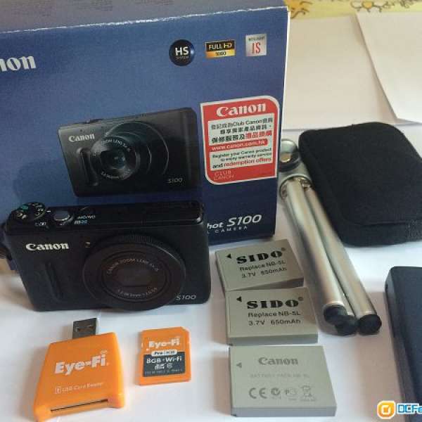 Canon PowerShot S100 連 8G Eye-Fi Pro X2 (SD + Wi-fi)卡
