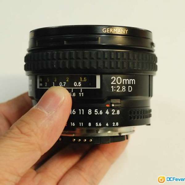 Nikon AF Nikkor 20mm f/2.8D (送B+W UV Filter)