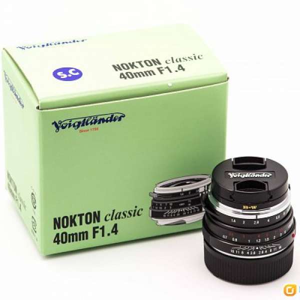 Voigtlander Nokton 40 mm F1.4 S.C. (Full packing with warranty)