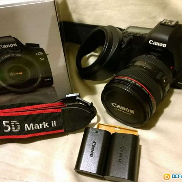 Canon 5D mark II（5D2）+ 24-105 f4 kit set 有單 有原裝盒 極靚仔