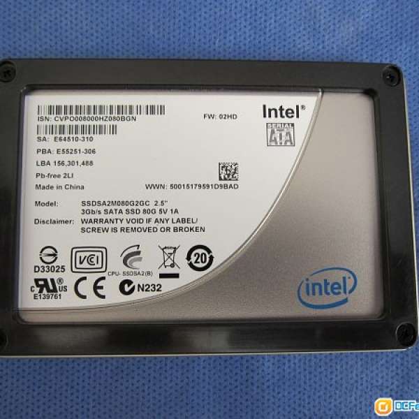 INTEL X25-M SSD 80GB