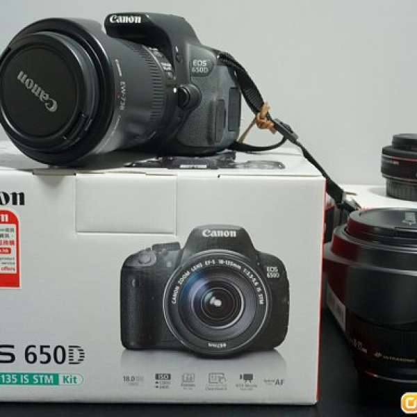 Canon 650D 18-135 IS STM Kit + 40 F2.8 STM + 10-22 F3.5-4.5 USM