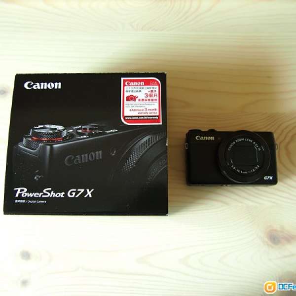 Canon 佳能 PowerShot G7X 99.99%新 香港行貨 送 Canon 砌圖+ 保護貼
