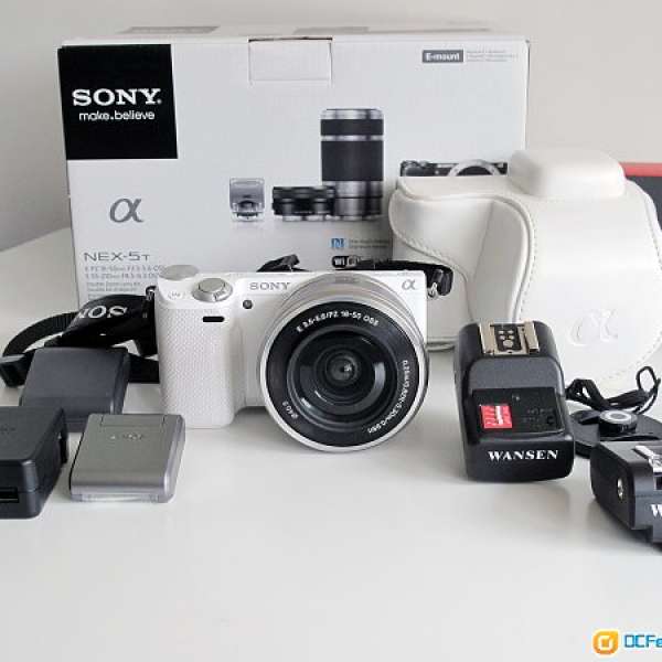 Sony NEX 5T 1650 Kit NFC WiFI  White NEX-5T 加送大量配件