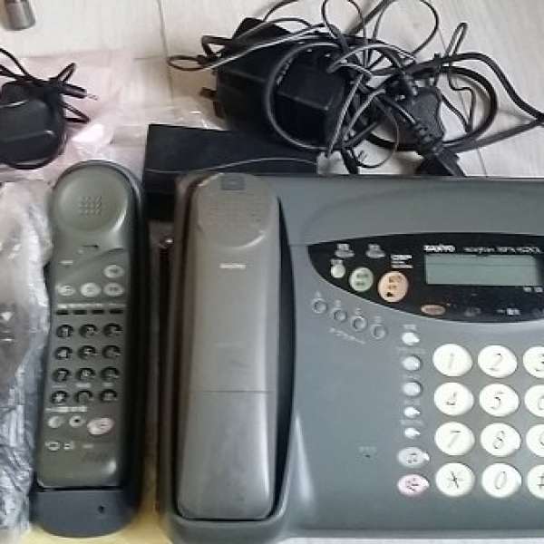 Sharp FXP-TL1 fax, phone machine,100% made in japan 三腳火牛, 2 headsets