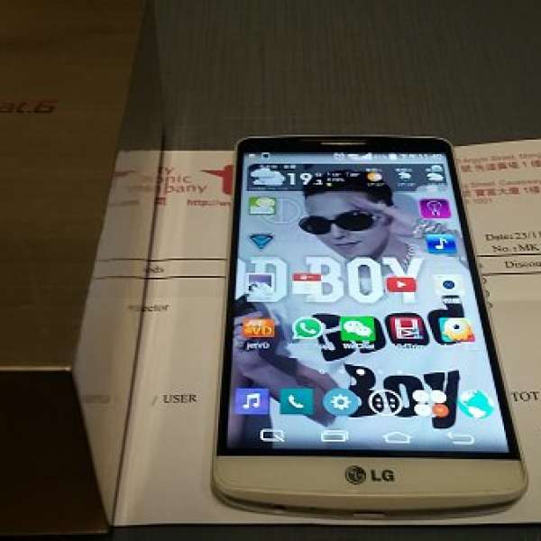 LG G3 白色 F460 99%new 原rom 無花無崩