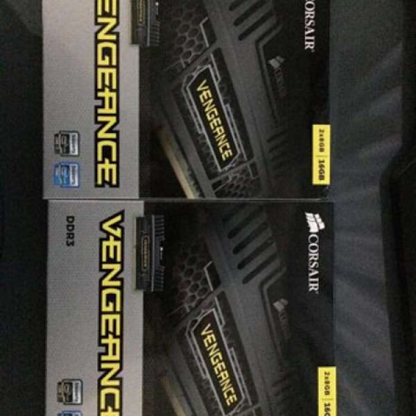 [100% new] Corsair Vengeance 16Gb Ram DDR3 1600MHz (2*8Gb)(連大散熱片)