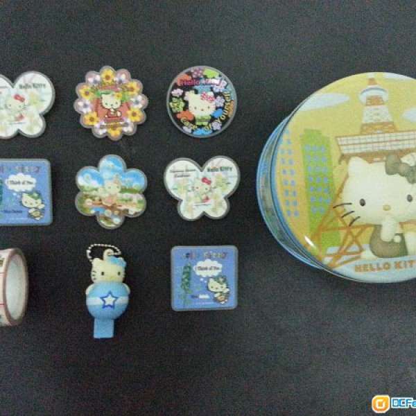 平讓 Hello Kitty Badges & Tape Accs 1套9件