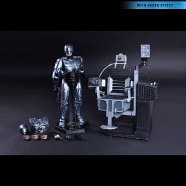 全新未開盒 Hot Toys RoboCop with Mechanical Chair Set