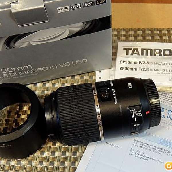 Tamron SP 90mm F/2.8 Di MACRO 1:1 VC USD (Model F004)  Canon