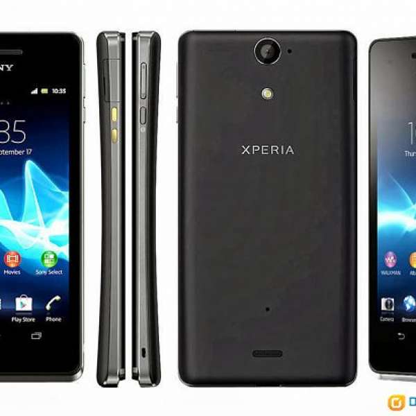 SONY Xperia V 行貨, 黑色, 防水 4G LTE 九成新, 配件全齊