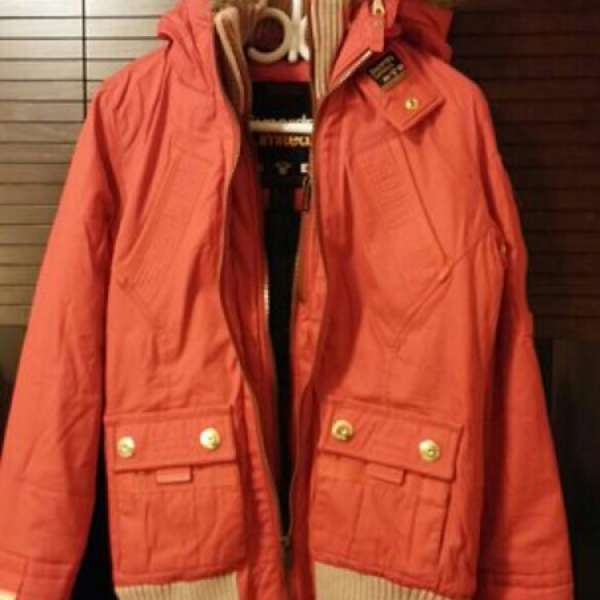 Women Superdry Patrol Jacket (Size M) Red, Slim fit - 全新
