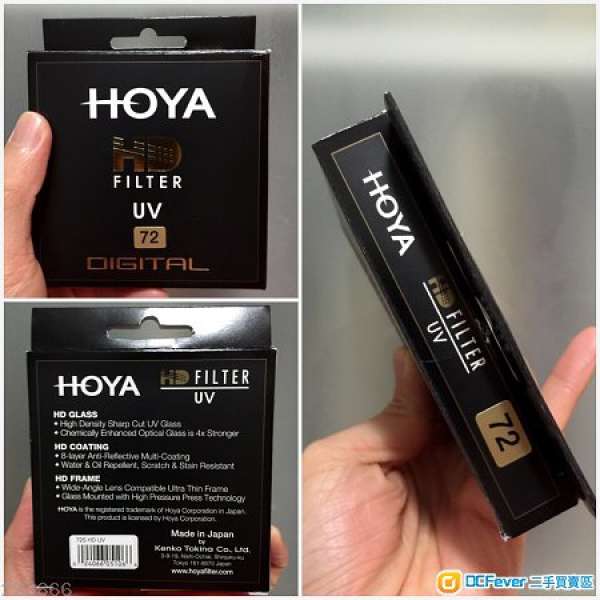 99.99% New Hoya HD UV Filter 72mm